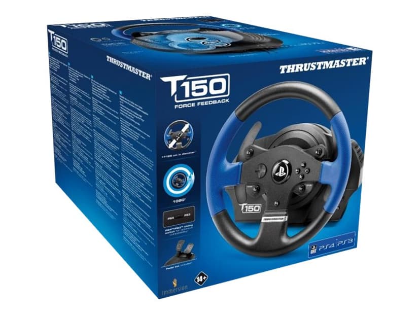 Thrustmaster T150 Force Feedback Blå, Svart (4160628)