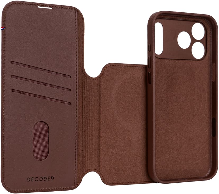 Decoded Leather Detachable Wallet iPhone 17 Pro Max Bruin