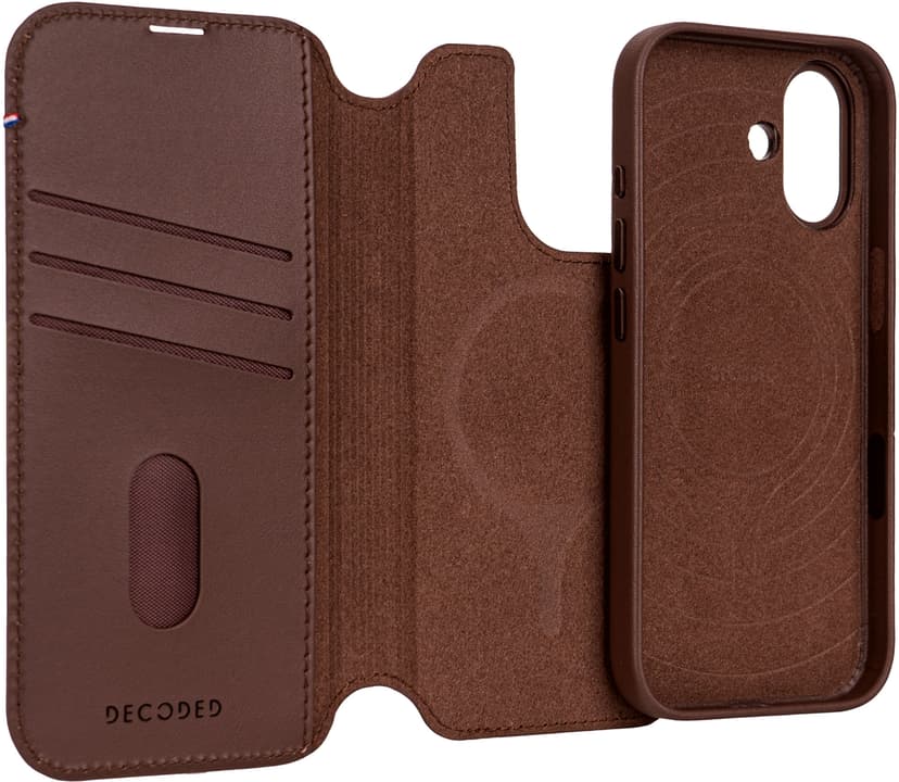 Decoded Leather Detachable Wallet iPhone 17 Bruin