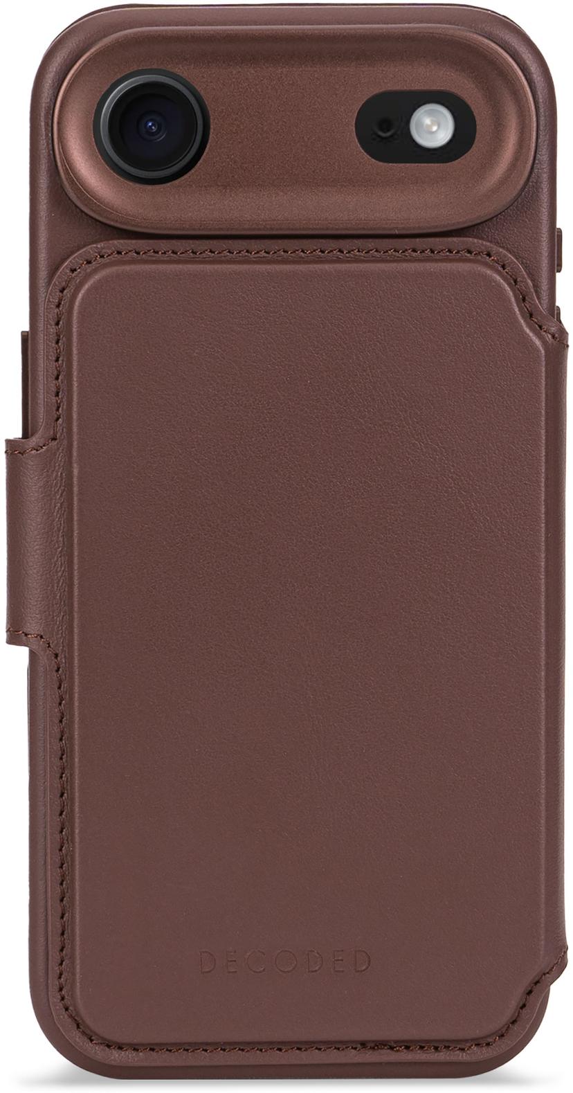 Decoded Leather Detachable Wallet iPhone Air Bruin