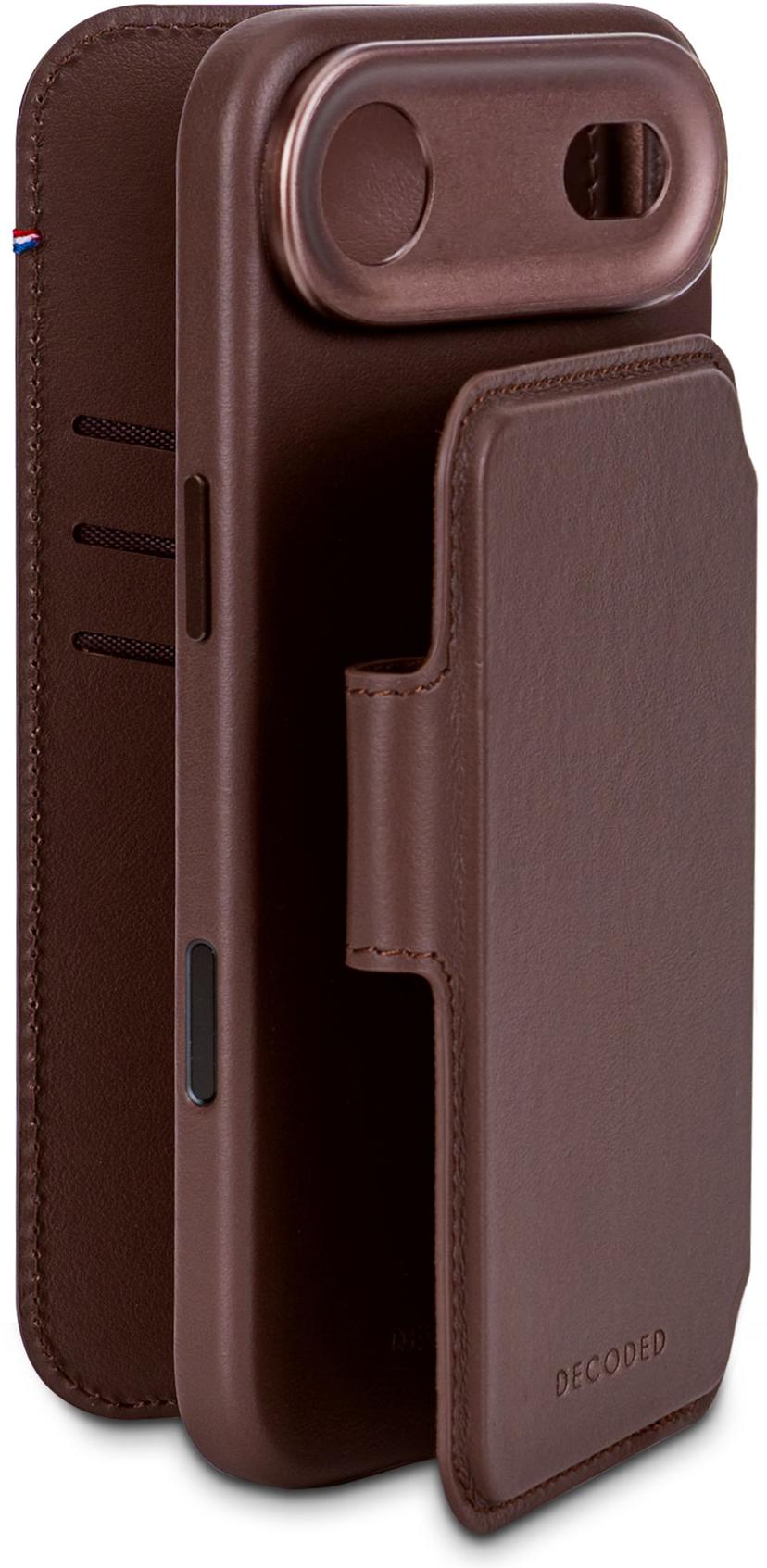 Decoded Leather Detachable Wallet iPhone Air Brun