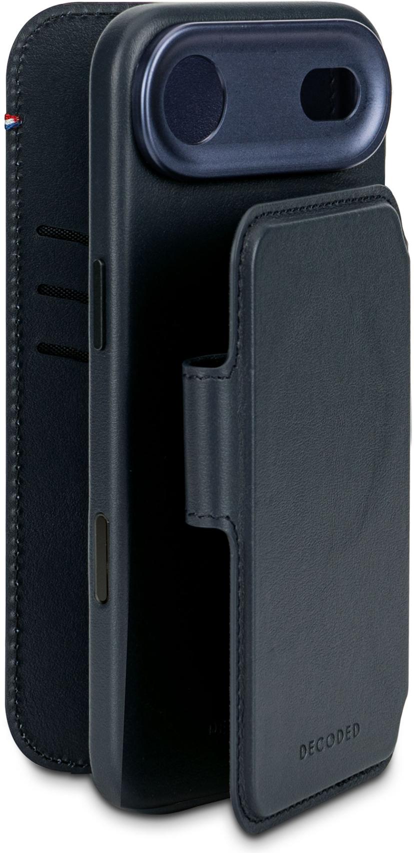 Decoded Leather Detachable Wallet iPhone Air Marineblå