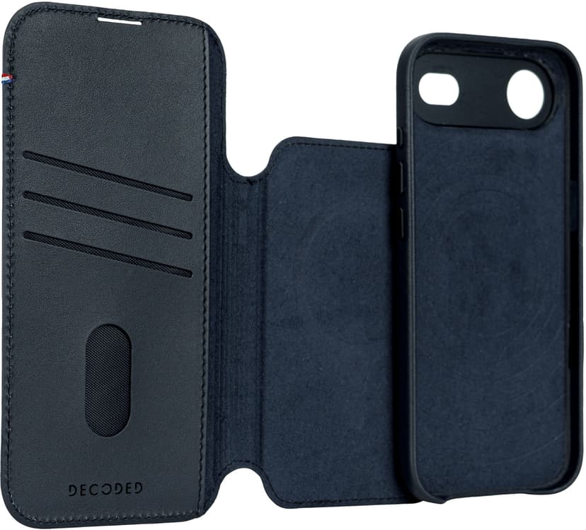 Decoded Leather Detachable Wallet iPhone Air Marineblå