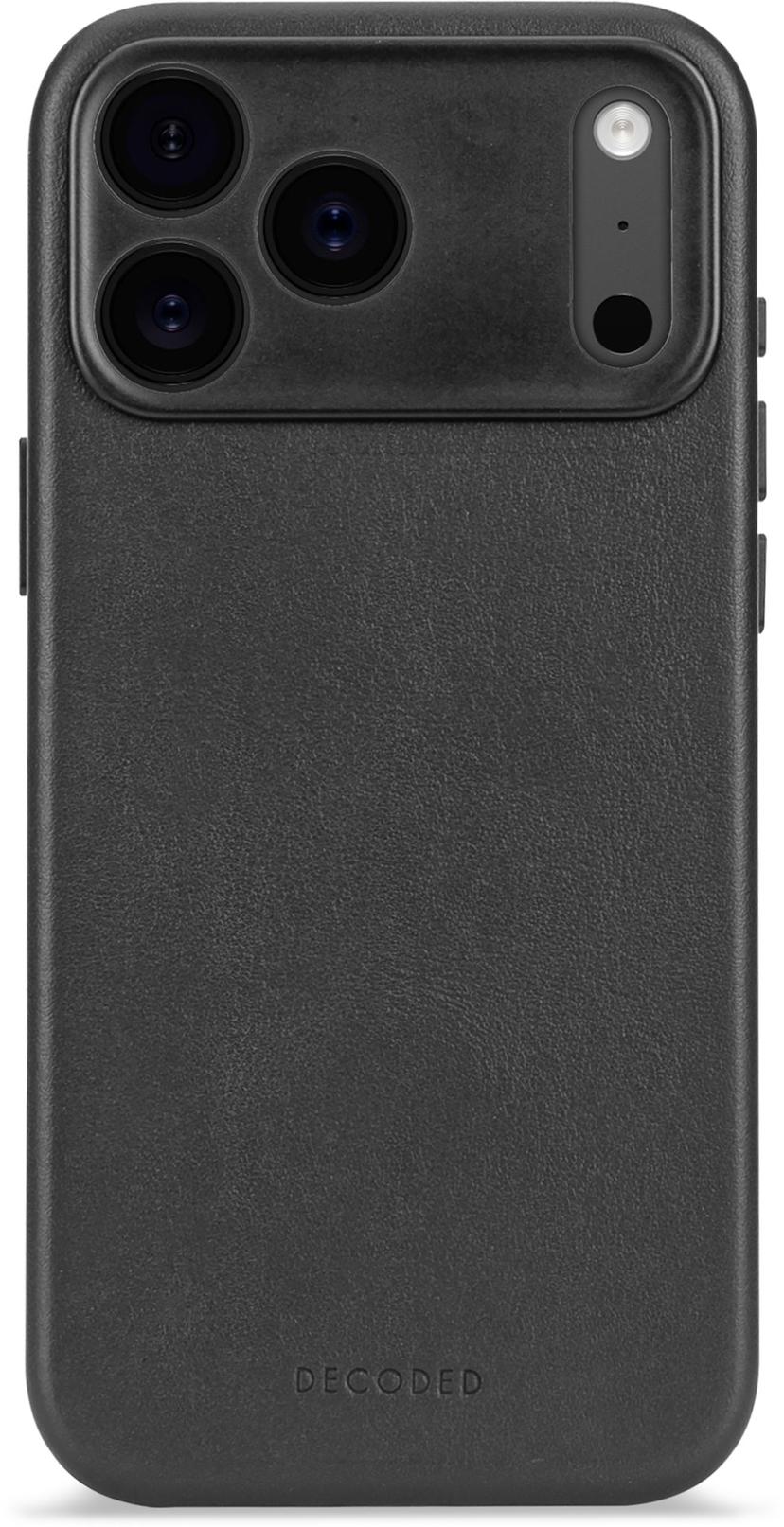 Decoded Leather Backcover iPhone 17 Pro Max Svart