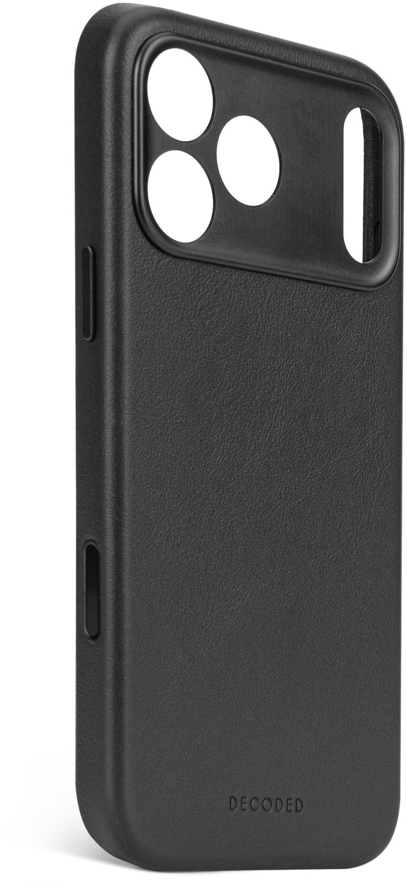Decoded Leather Backcover iPhone 17 Pro Max Svart