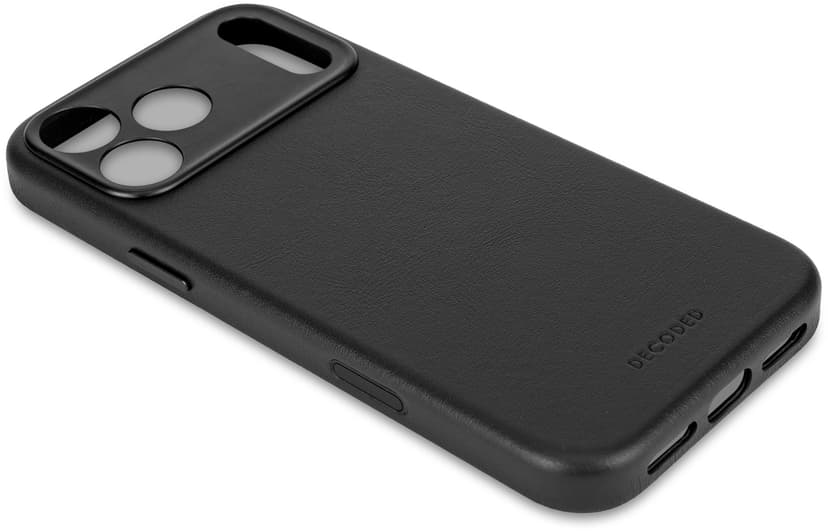 Decoded Leather Backcover iPhone 17 Pro Svart