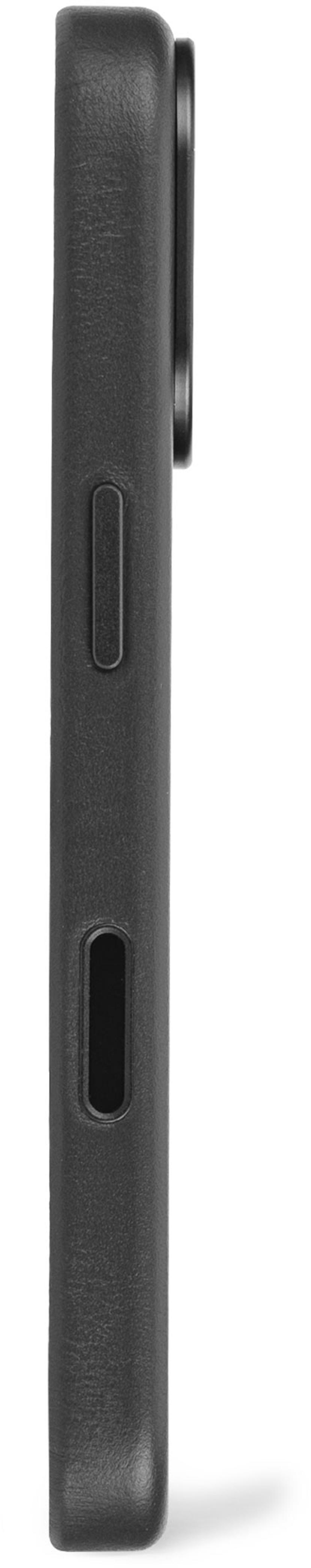 Decoded Leather Backcover iPhone 17 Musta