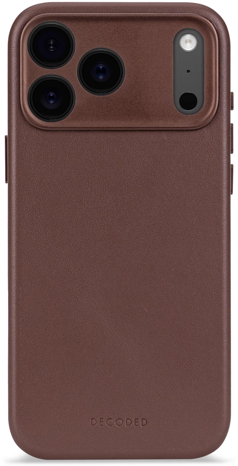 Decoded Leather Backcover iPhone 17 Pro Max Bruin