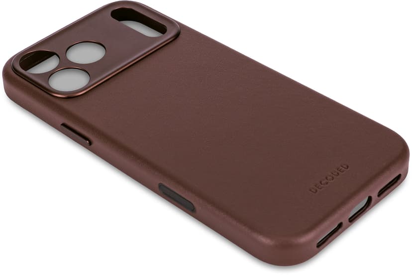 Decoded Leather Backcover iPhone 17 Pro Max Ruskea