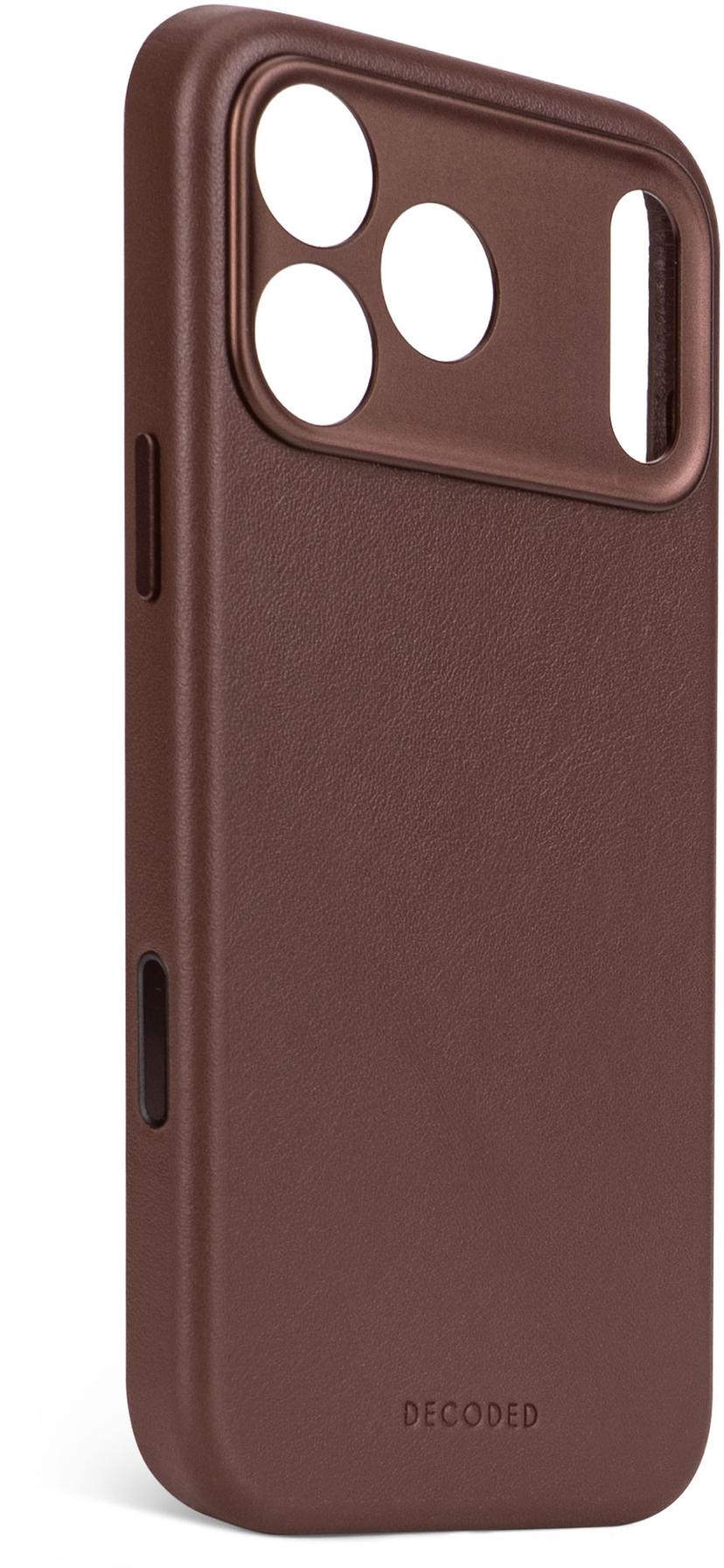 Decoded Leather Backcover iPhone 17 Pro Brun