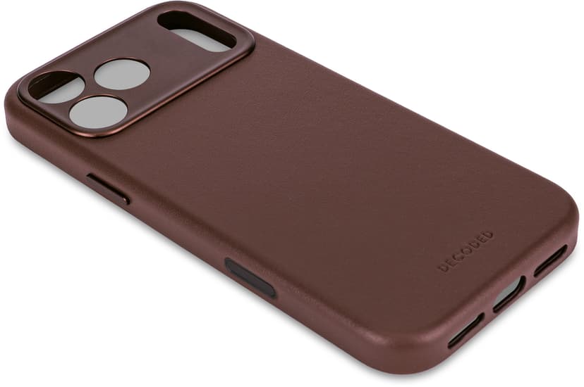 Decoded Leather Backcover iPhone 17 Pro Brun