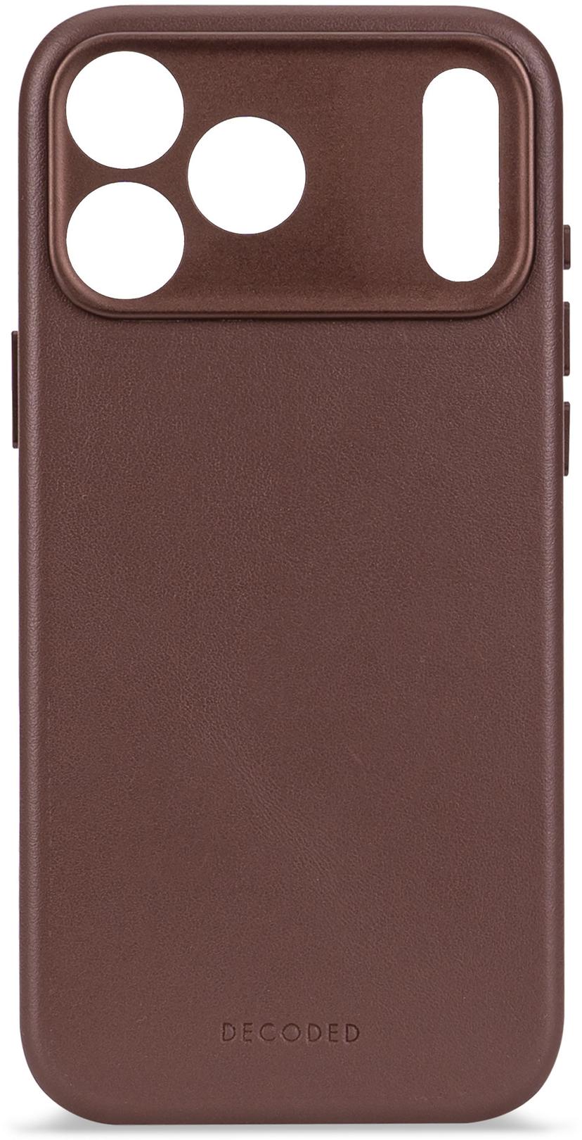 Decoded Leather Backcover iPhone 17 Pro Brun