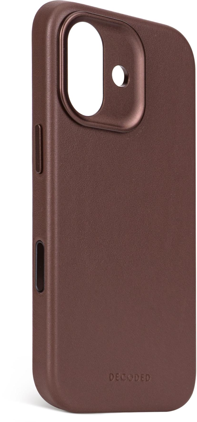 Decoded Leather Backcover iPhone 17 Bruin