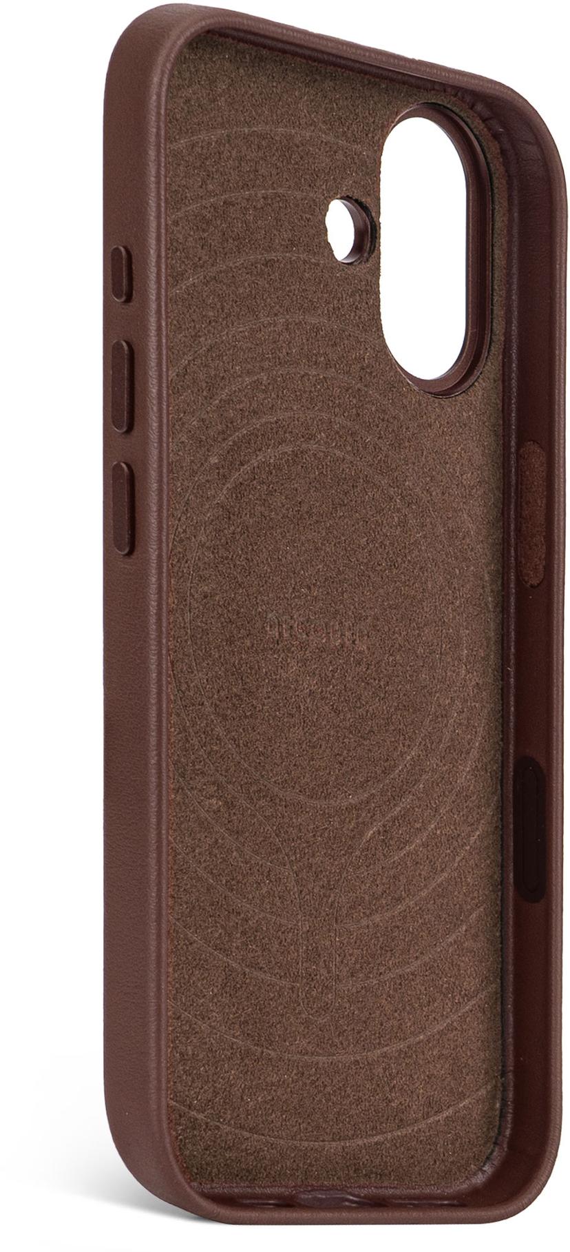 Decoded Leather Backcover iPhone 17 Ruskea