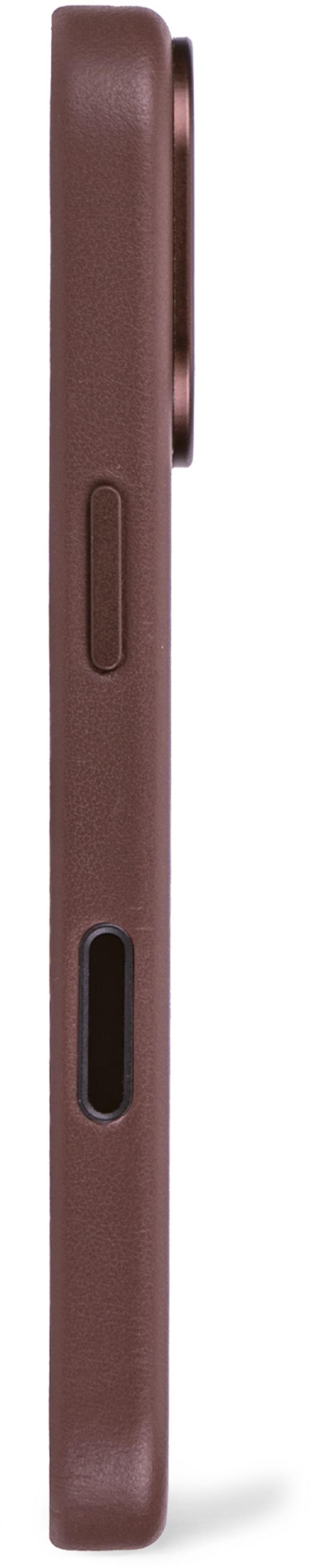 Decoded Leather Backcover iPhone 17 Ruskea
