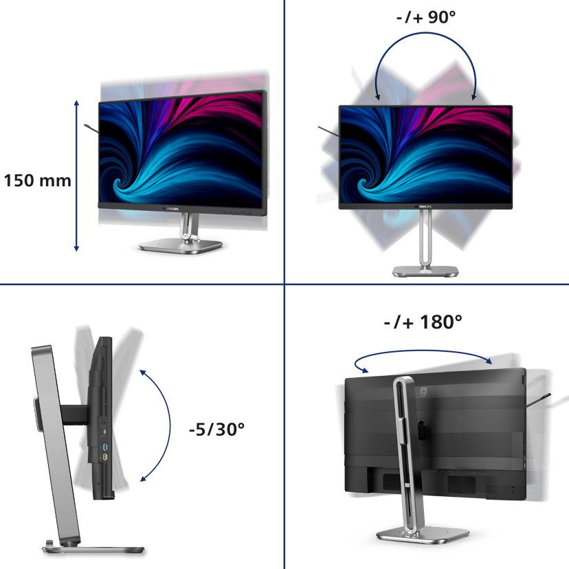 Philips 24B2U4301 23.8" 1920 × 1080pixels IPS 16:9 120Hz
