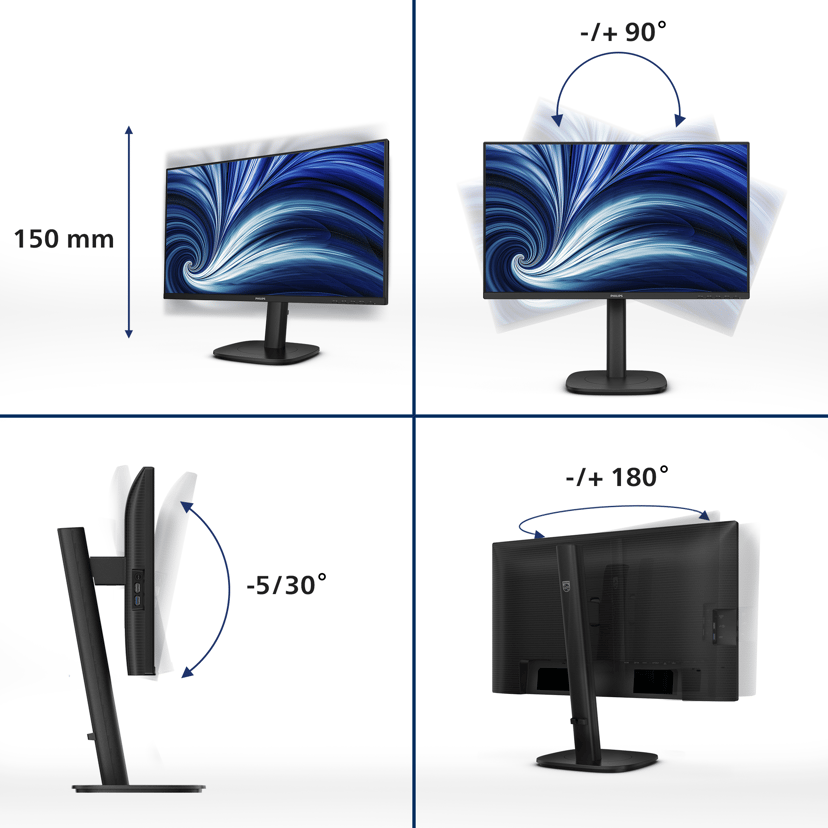 Philips 24B2U3301 23.8" 1920 × 1080pixels IPS 16:9 120Hz