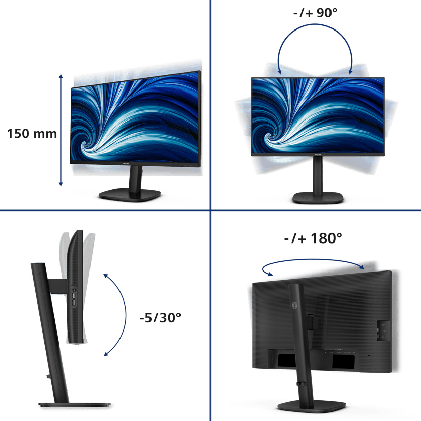 Philips 24B2N3200J 23.8" 1920 × 1080pixels IPS 16:9 120Hz