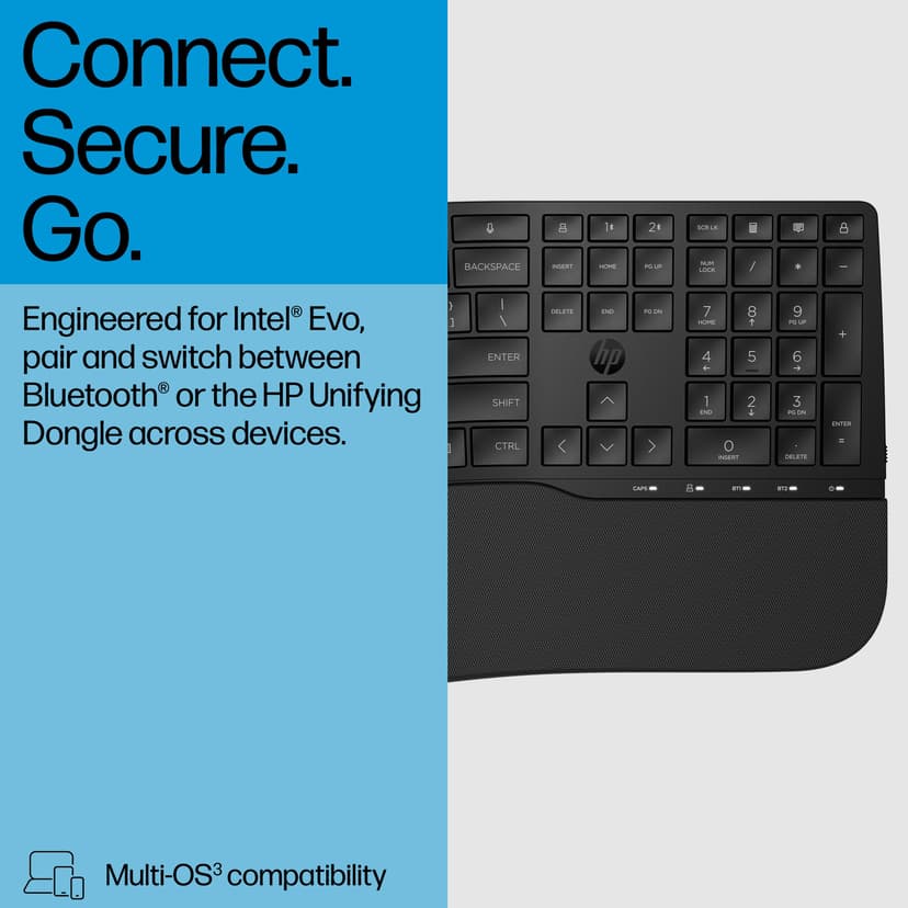 HP 685 Dual-Mode Keyboard Trådløs Nordisk