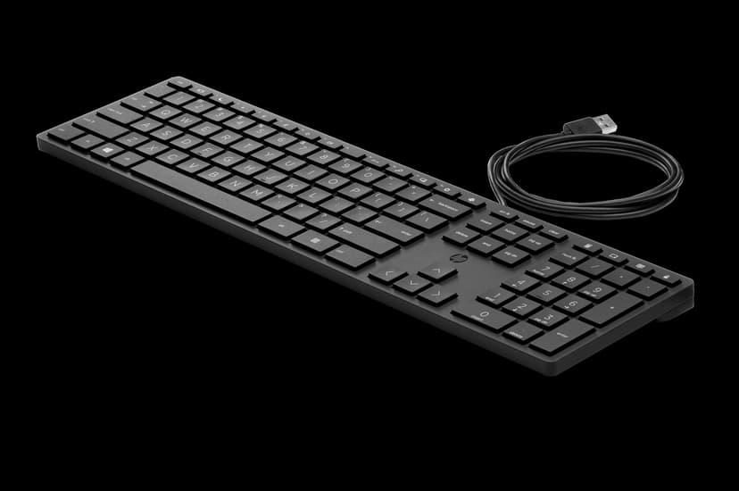 HP Wired Desktop 320K Keyboard Pohjoismainen Langallinen Pohjoismainen