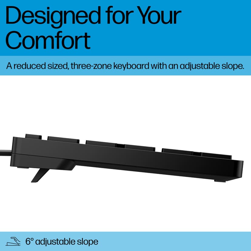 HP Wired Desktop 320K Keyboard Pohjoismainen Langallinen Pohjoismainen