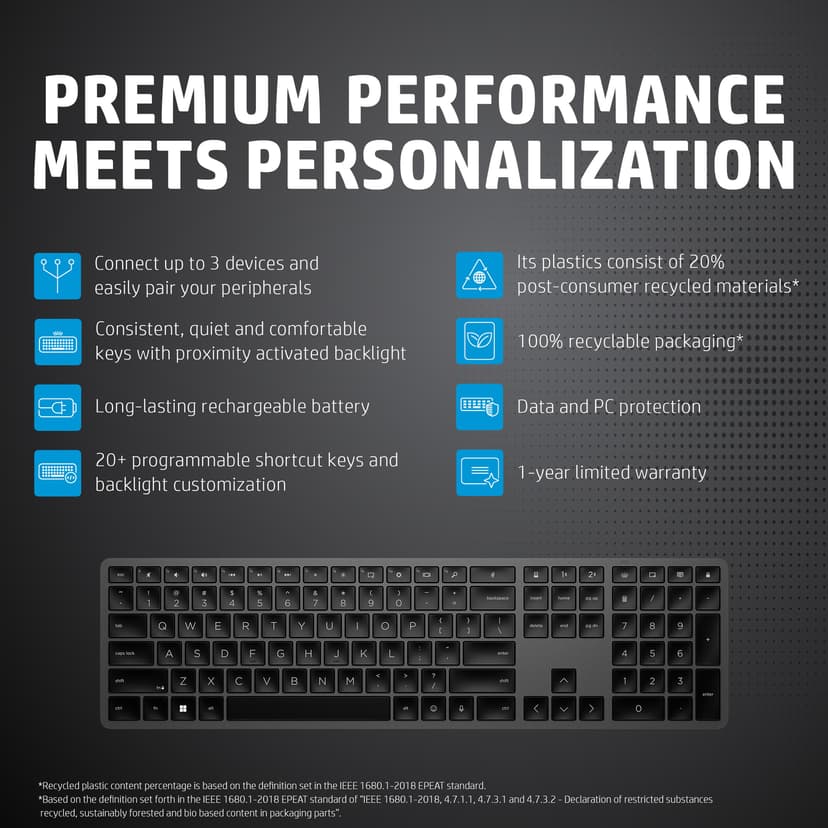 HP 975 kaksitoiminen näppäimistö Langaton