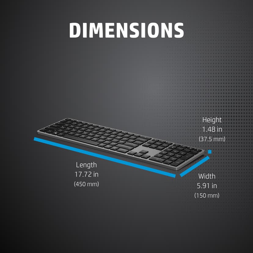 HP 975 Dual-Mode Tastatur Trådløs Trådløs