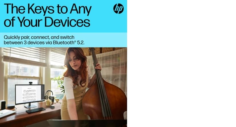 HP 355 kompakt Bluetooth-tangentbord för flera enheter Trådlös
