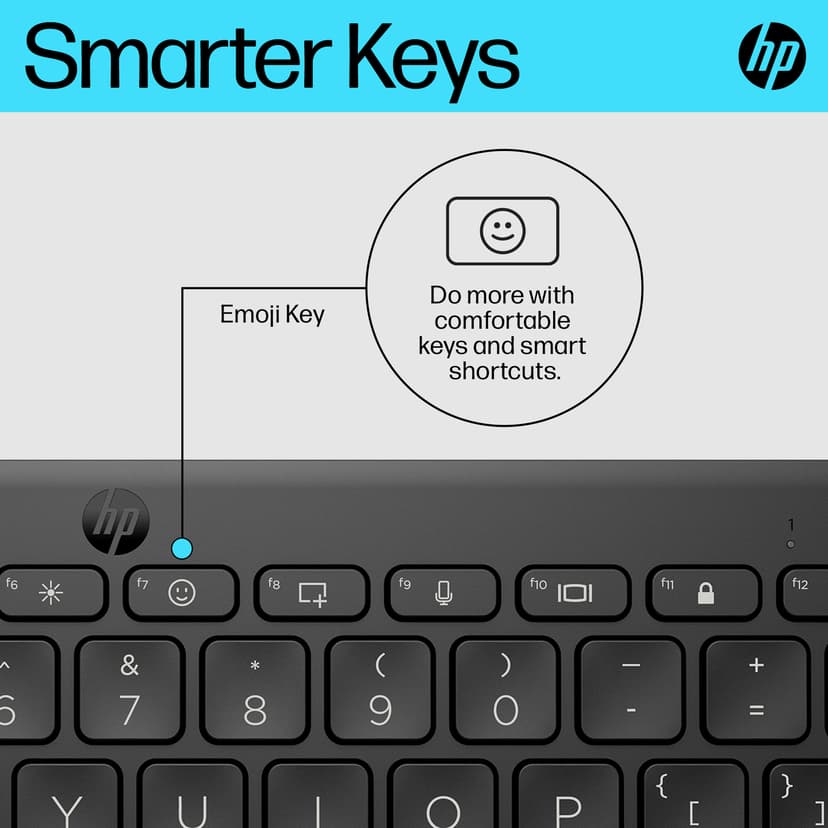 HP 355 kompakt Bluetooth-tangentbord för flera enheter Trådlös