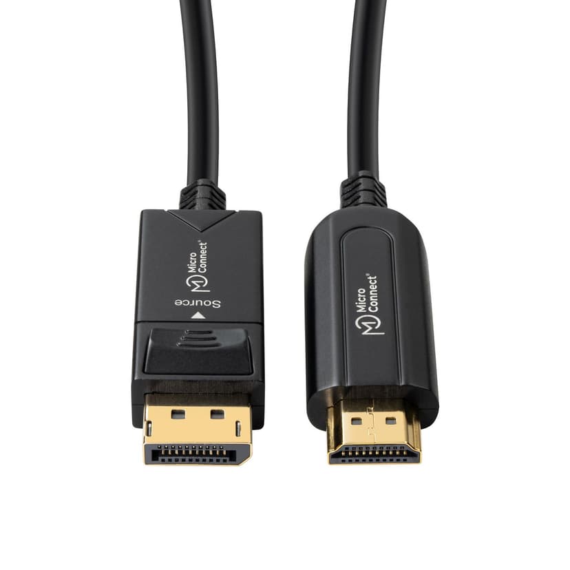 Microconnect Premium Optic DisplayPort 1.4 - HDMI 2.0 Cable 15m DisplayPort HDMI Sort