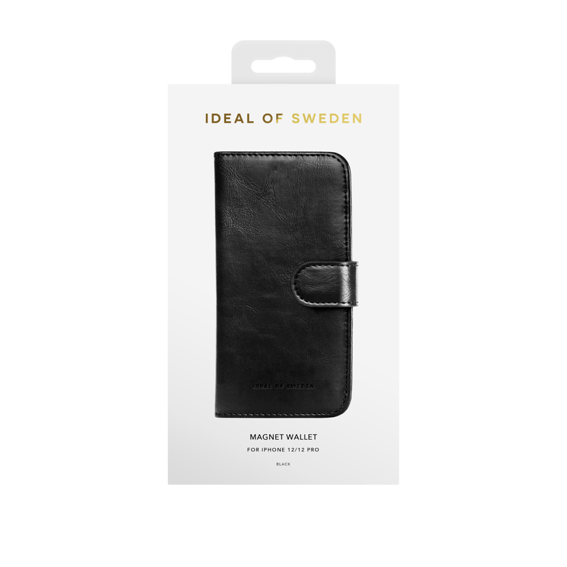 iDeal of Sweden Magnet Wallet+ Vippedeksel For Mobiltelefon iPhone 12, iPhone 12 Pro Svart