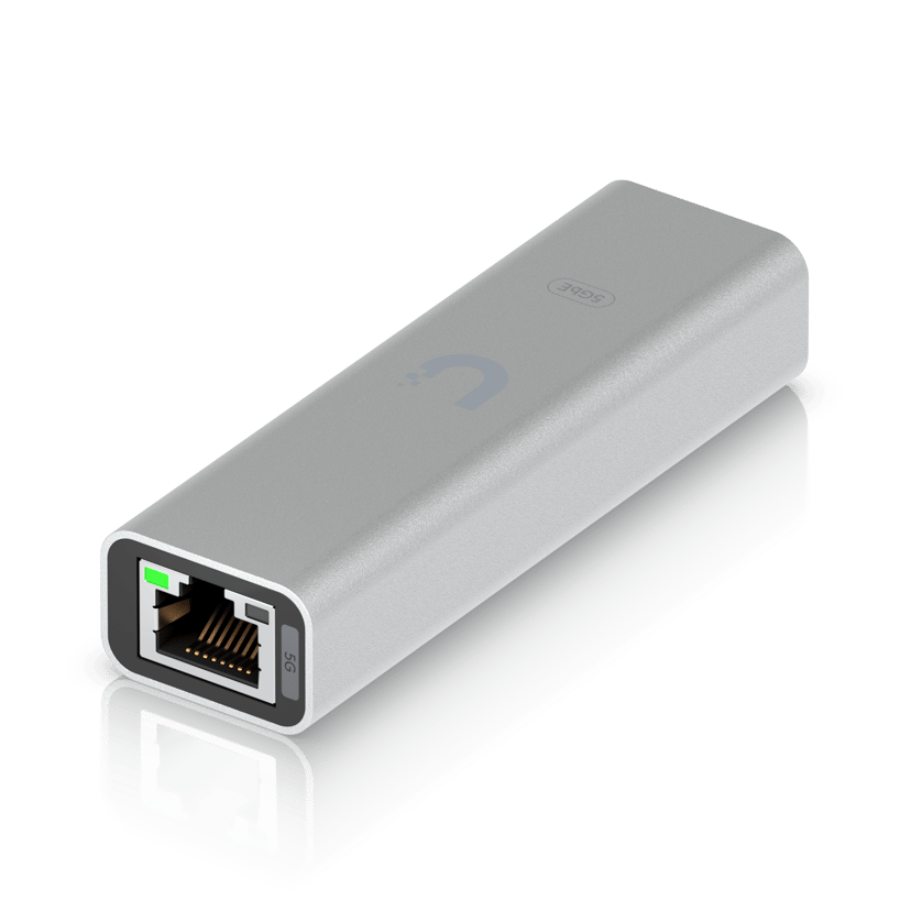 TRENDnet USB-C 3.1 naar 5GBASE-T Ethernet-adapter, TUC-ET5G, 2.5GBASE-T RJ-45, geïntegreerde 12,6 cm (4,9 inch) USB Type C-kabel, compatibel met Cat5e of Betere bekabeling, USB-voeding, Windows 10