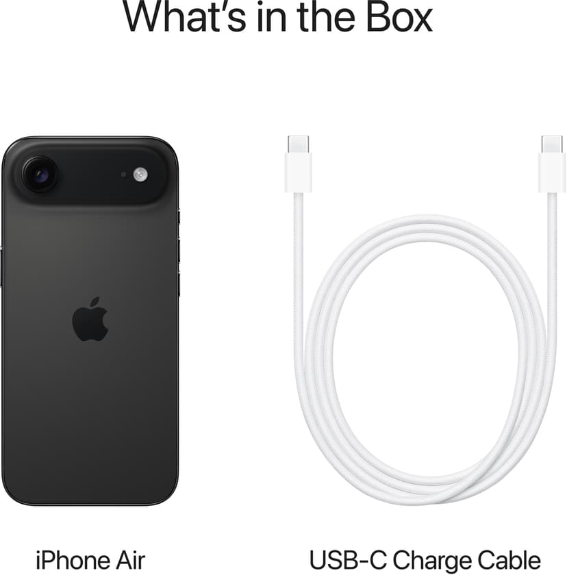 Apple iPhone Air 1000GB Sort