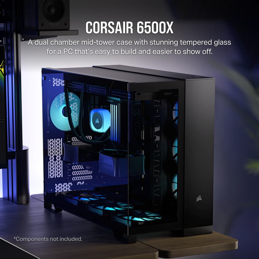 Corsair 6500X Glas Midi Tower Musta