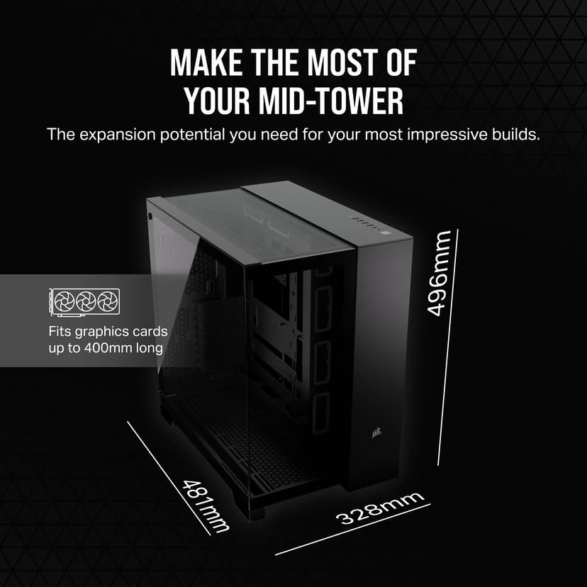 Corsair 6500X Glas Midi Tower Musta