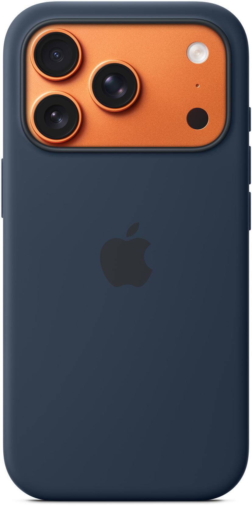 Apple Silicone Case With MagSafe iPhone 17 Pro Mørkeblå
