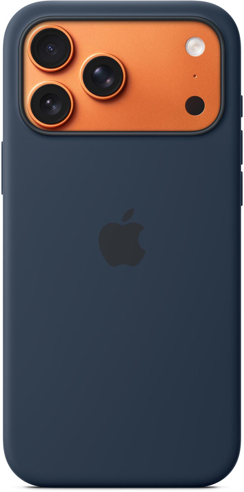 Apple Silicone Case With MagSafe iPhone 17 Pro Max Mørkeblå
