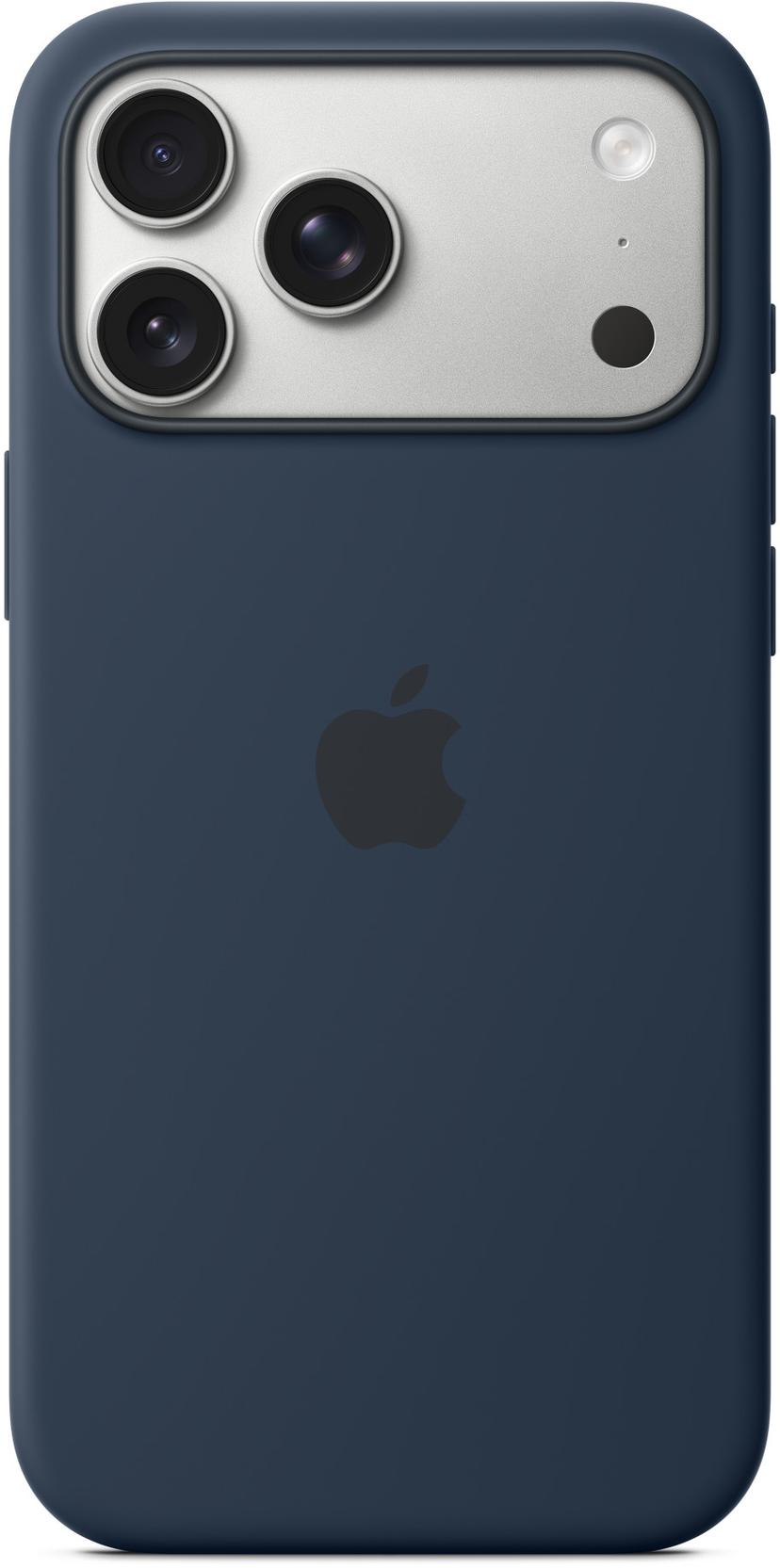 Apple Silicone Case With MagSafe iPhone 17 Pro Max tummansininen