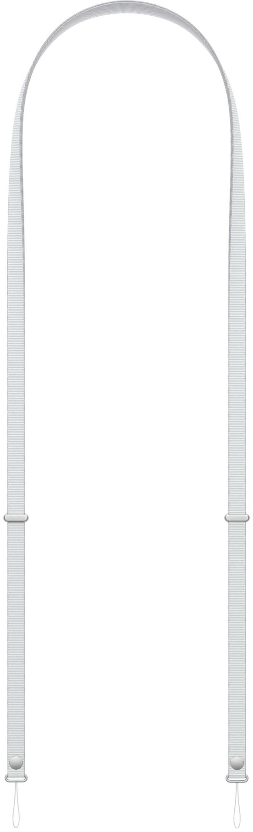 Apple Crossbody Strap Lysegrå