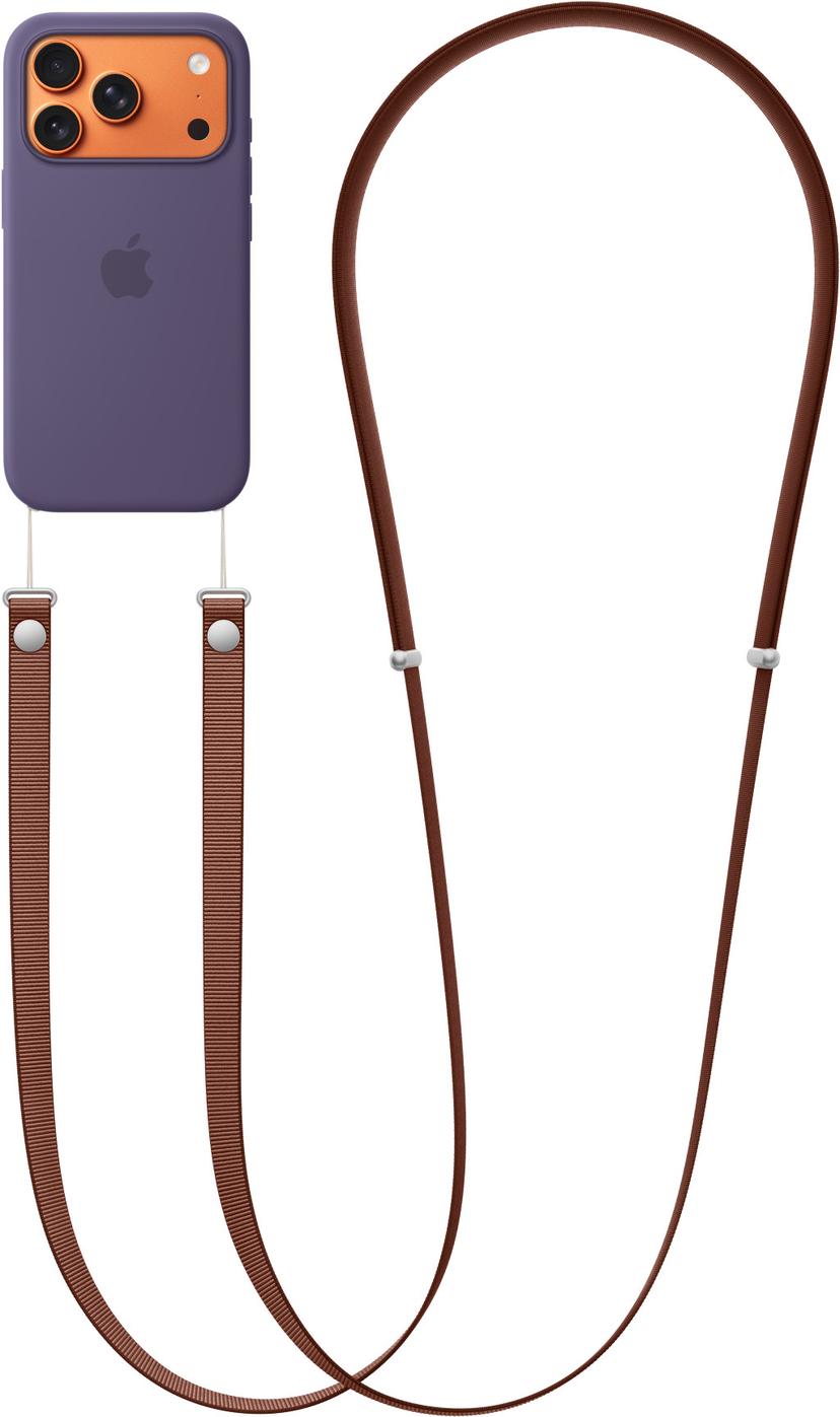 Apple Crossbody Strap Brun