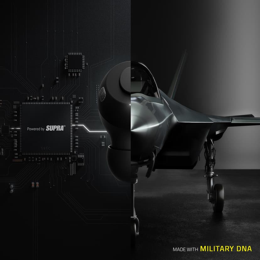 SUPRA NERO-TX2 In-ear Mil-STD, NATO, DEF-STAN Svart
