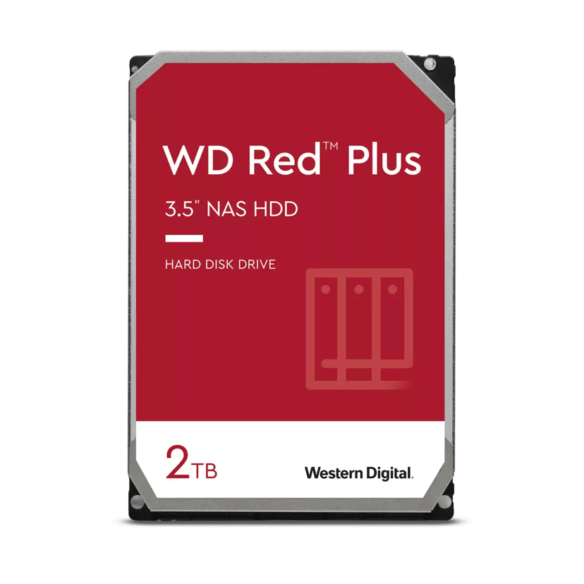 WD Red Plus 2TB 3.5" 5400r/min SATA Harddisk