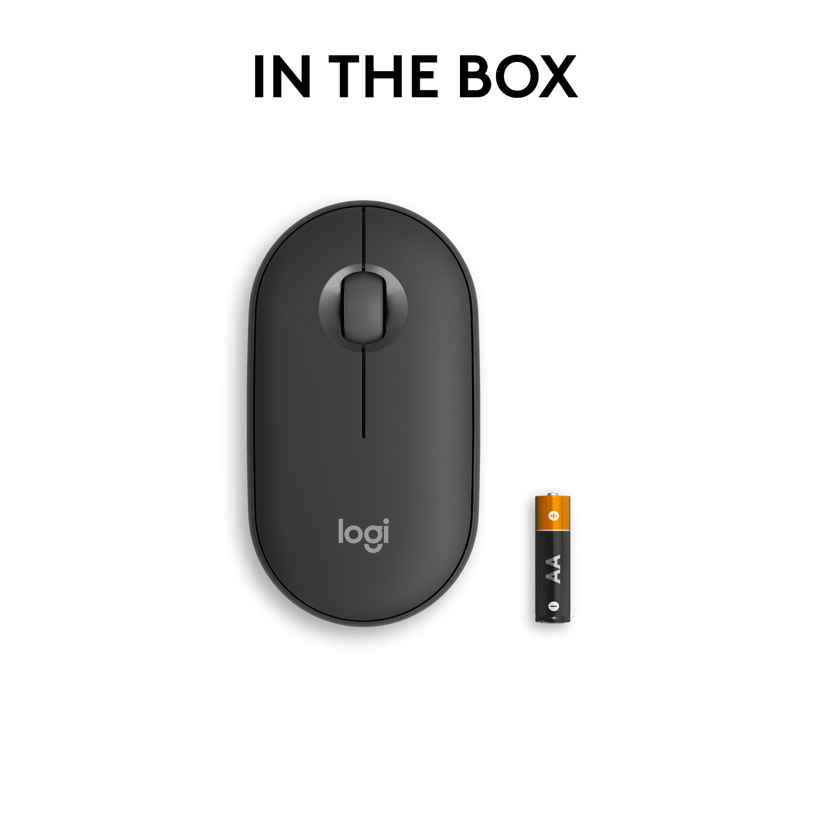 Logitech Pebble Mouse 2 M350s Trådlös RF + Bluetooth Mus