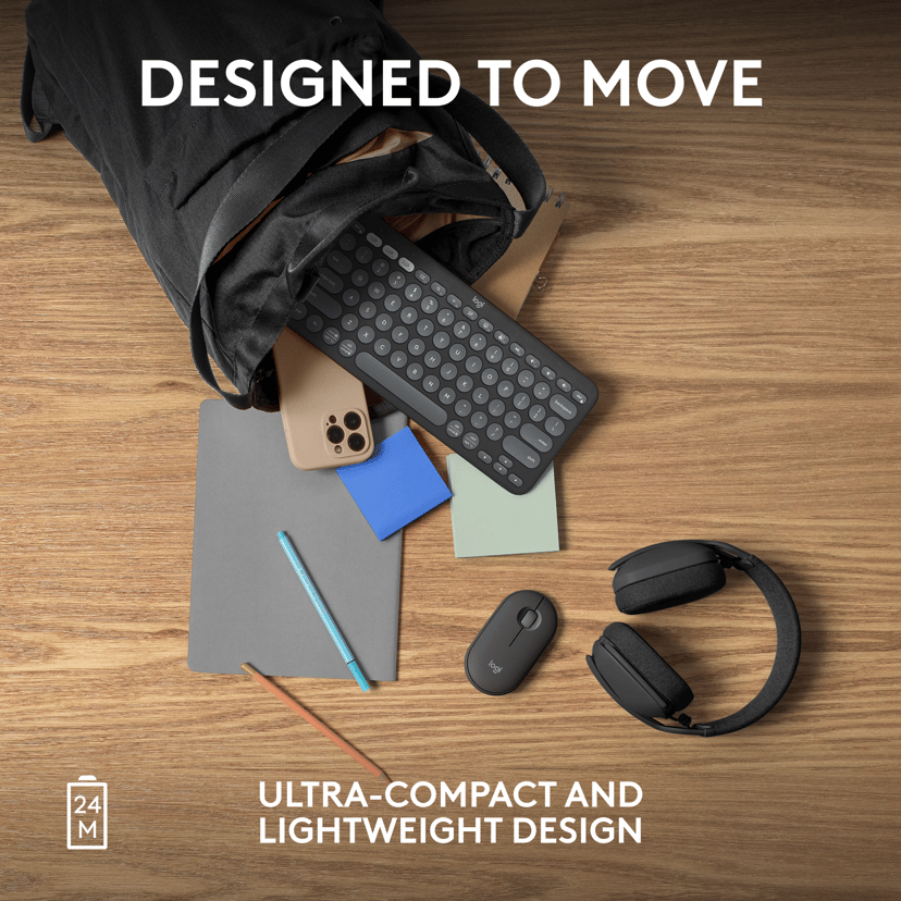 Logitech Pebble Mouse 2 M350s RF Wireless + Bluetooth Hiiri