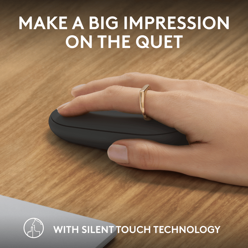Logitech Pebble Mouse 2 M350s RF Wireless + Bluetooth Hiiri
