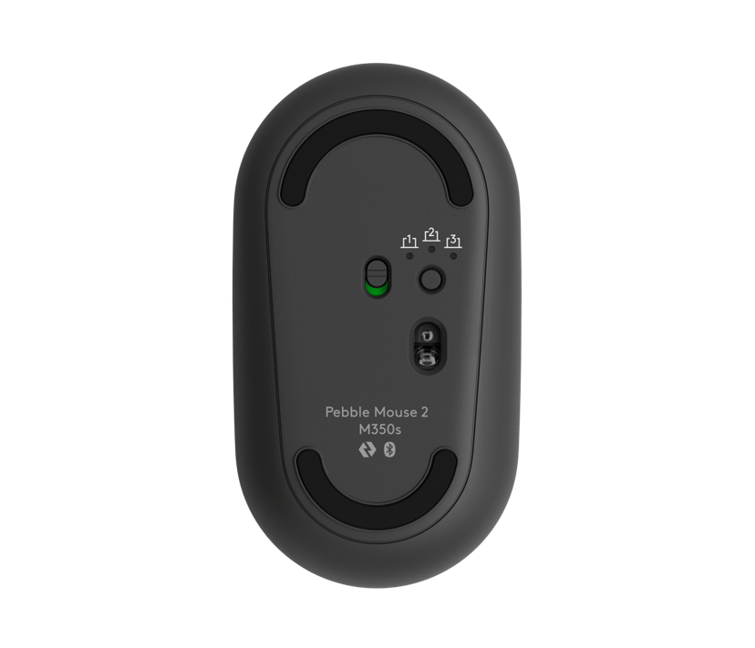 Logitech Pebble Mouse 2 M350s RF Wireless + Bluetooth Hiiri Grafiitti