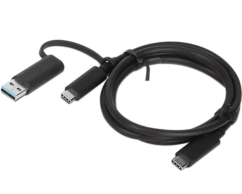 Lenovo USB-kabel 1m USB-A, USB-C USB-C Svart