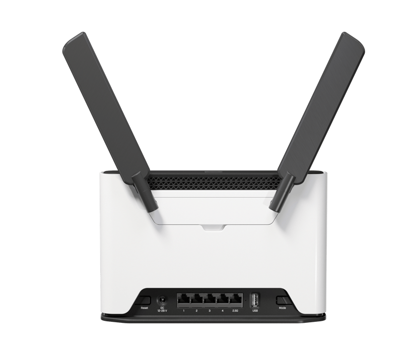 Mikrotik Chateau 5G R17 ax draadloze router Gigabit Ethernet Dual-band (2.4 GHz / 5 GHz) Zwart, Grijs