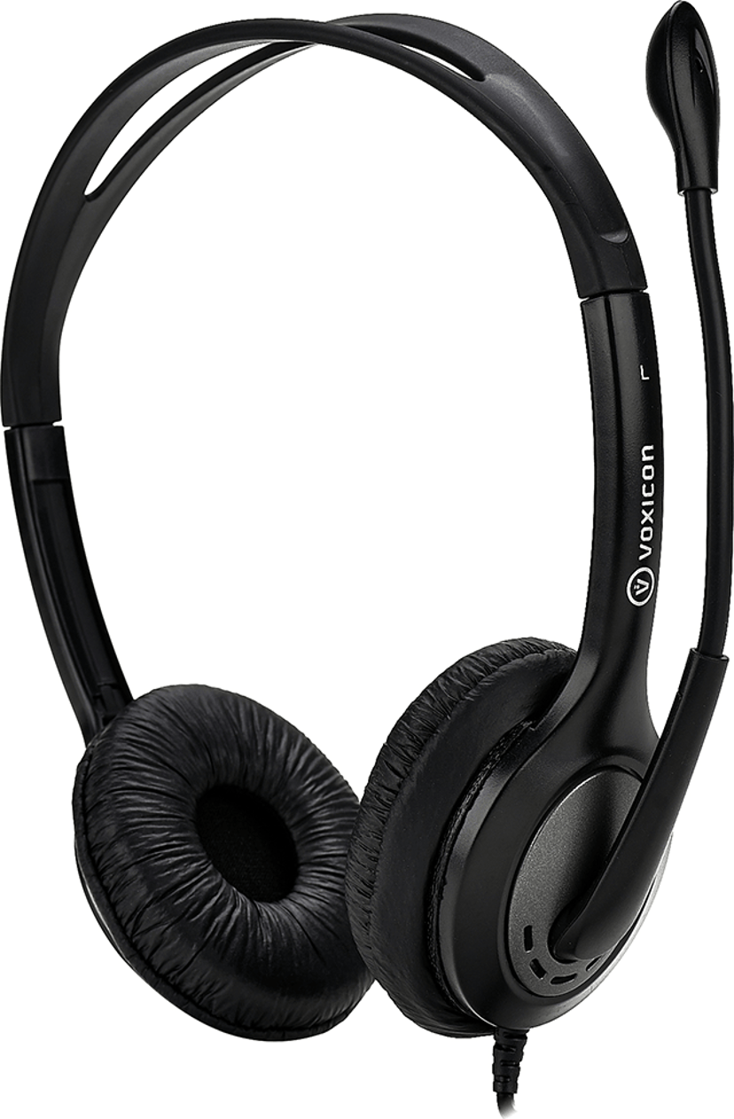 Voxicon HEADSET M655U VOLUME CONTROLL USB Stereo USB-A Svart