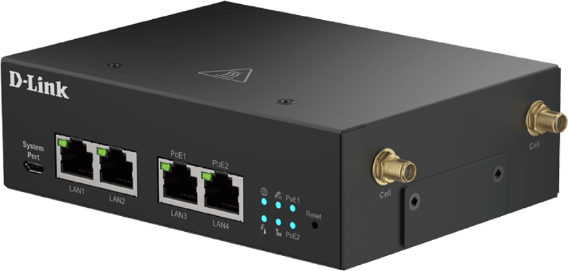 D-Link 5G M2M VPN PoE+ Industrial Router